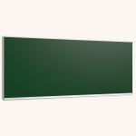 Wandtafel Stahlemaille grün, 300x120 cm, mit durchgehender Ablage, 